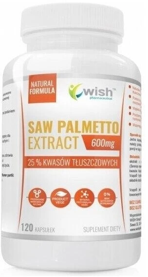 Wish Saw Palmetto Extract 600 mg 120 Kapseln