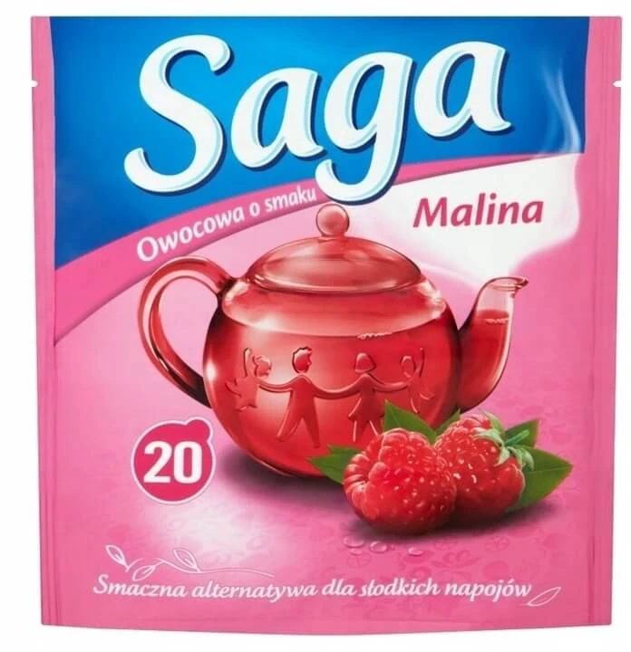 Saga Himbeer Früchtetee 20 Beutel