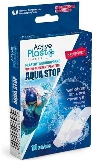 Active Plast Aqua Stop Wasserdichtes Pflaster 2 x 7 cm 10 Stück