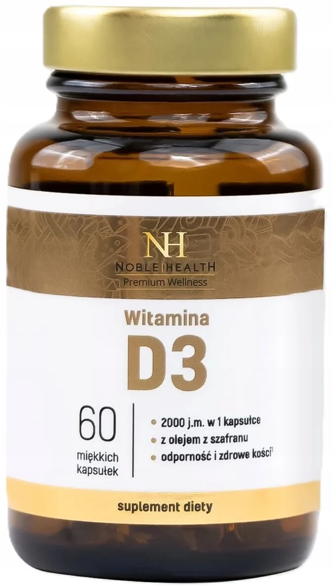 Noble Health Premium Wellness Vitamin D3 60 Kapseln