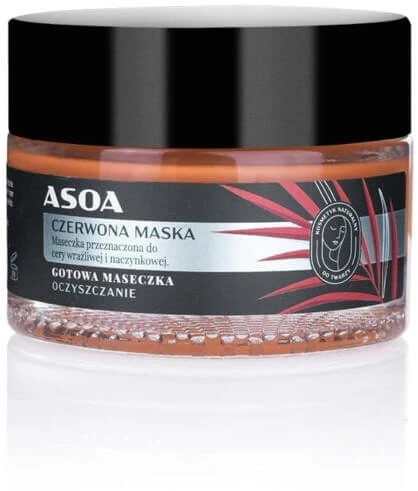 Asoa Rote Tonerde Gesichtsmaske 50ml