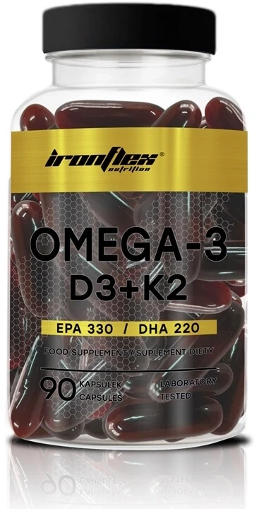 IronFlex Omega 3+D3+K2 90 Kapseln