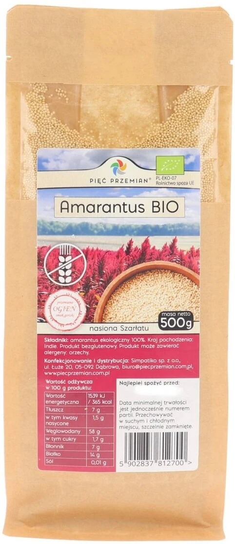 Fünf Verwandlungen Amaranth BIO 500 g