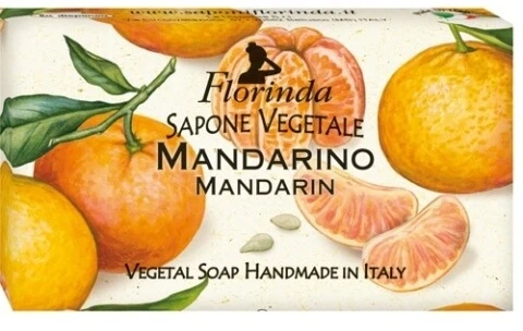 FLORINDA natürliche pflanzliche Seife, Mandarine duftend 100
