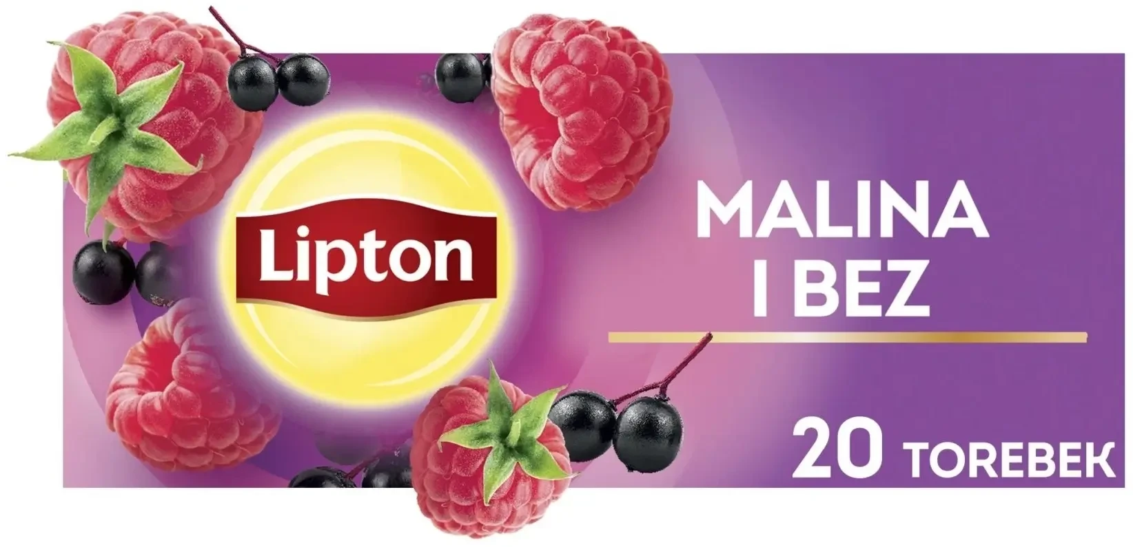 Lipton Himbeere Holunder Früchtetee 20 Portionsbeutel