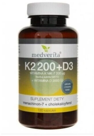 Medverita Vitamin K2 200 + D3 120 Kapseln