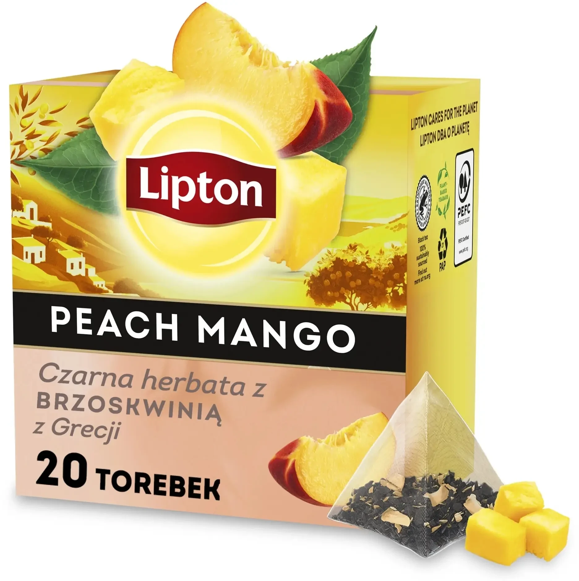 Lipton Schwarzer Express Tee mit Pfirsich aus Griechenland 20