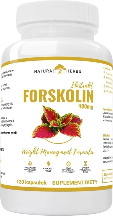 Altopharma Forskolin Indische Brennnessel 400 mg 120 Kapseln