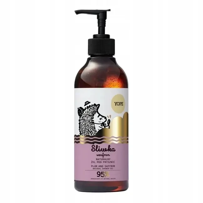 YOPE Natürliches Duschgel Pflaume & Safran 400 ml