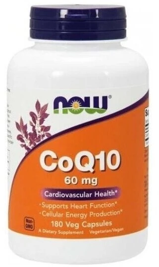 NOW FOODS Coenzym Q10 60 mg 180 Kapseln