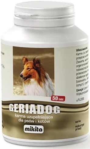 MIKITA GERIADOG 50 TABLETTEN FÜR ÄLTERE, GESCHWÄCHTE HUNDE