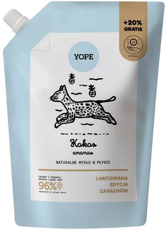 YOPE Flüssigseife Kokosnuss-Ananas Refill 600 ml