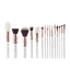 Jessup White/Rose Gold Mix Hair Brush Set of 15 Brushes (brosses à cheveux mixtes blanc/or rose)