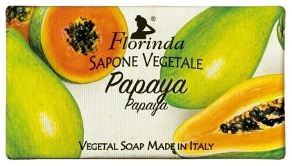 FLORINDA Natürliche Pflanzenseife Papaya 100 g