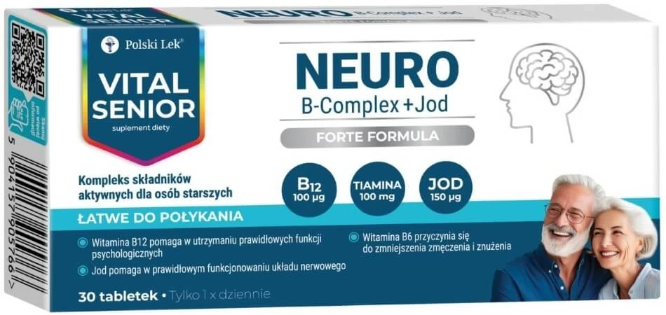 Vital Senior Neuro B-Komplex + Jod 30 Tabletten