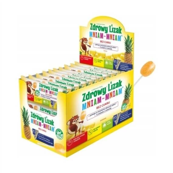 Gesunder Yummy-Yummy Lollipop 12 Vitamine und 2 Minuten für