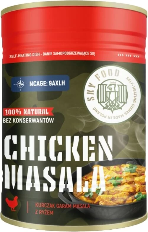 SKY FOOD Hühnerfleisch Garam Masala mit Reis 400 g