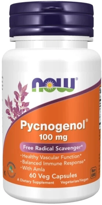 Now Foods Pycnogenol 100 mg 60 Kapseln
