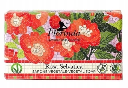 FLORINDA Natürliche mosaische italienische Wildrosenseife 200 g