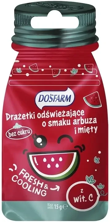 Dosfarm Wassermelone und Minze aromatisiert erfrischende Dragees mit