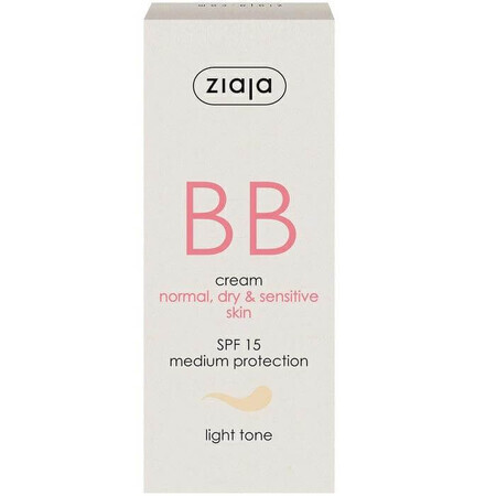 BB Creme mit SPF15 heller Farbton für normale trockene Haut, 50 ml, Ziaja