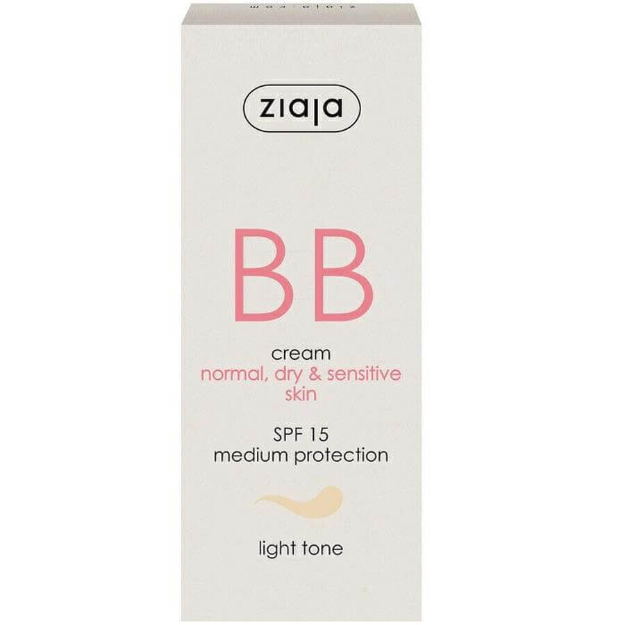 BB Creme mit SPF15 heller Farbton für normale trockene Haut, 50 ml, Ziaja