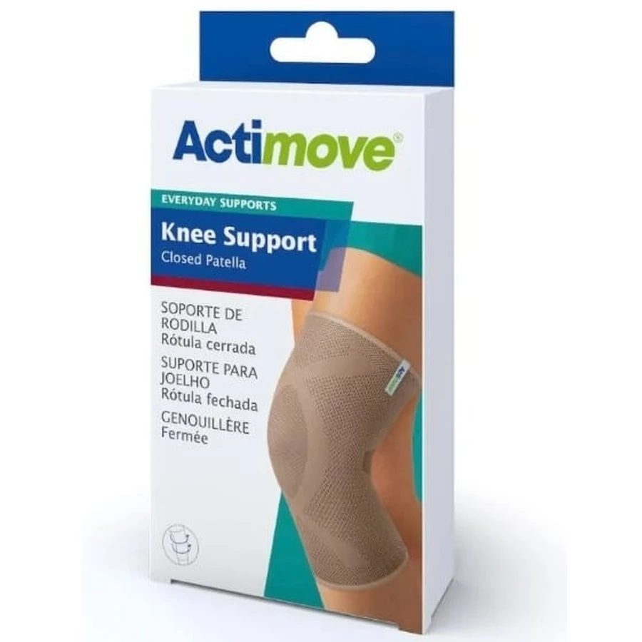 Actimove Knee Support Knee joint brace beige M 1 piece.