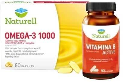 NATURELL Omega-3 1000 60 Kapseln + NATURELL Vitamin B