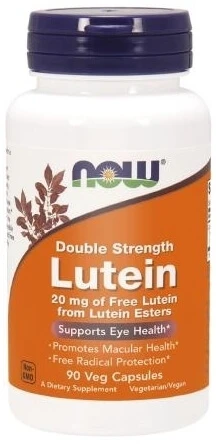 NOW FOODS Lutein 20 mg 90 Kapseln