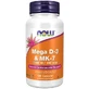 Now Foods Vitamine D3 5000 iu + K2 MK7 180 mcg 120 gélules