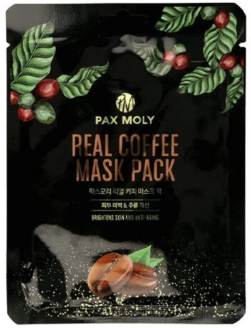 PAX MOLY Real Coffee Mask Pack Verjüngende und erhellende