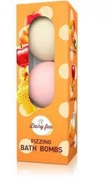 DELIA Dairy Fun Milch, Karamell, Pfirsich Badekugeln