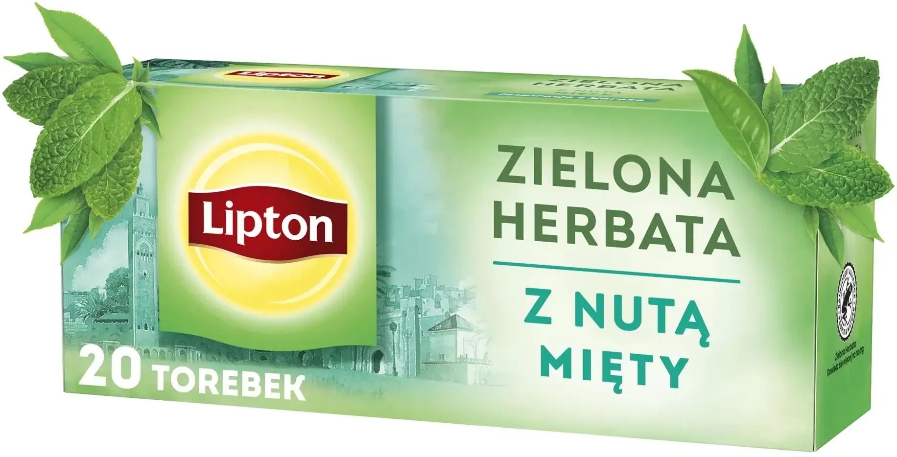 Lipton Grüner Tee mit einem Hauch von Minze 20 Beutel