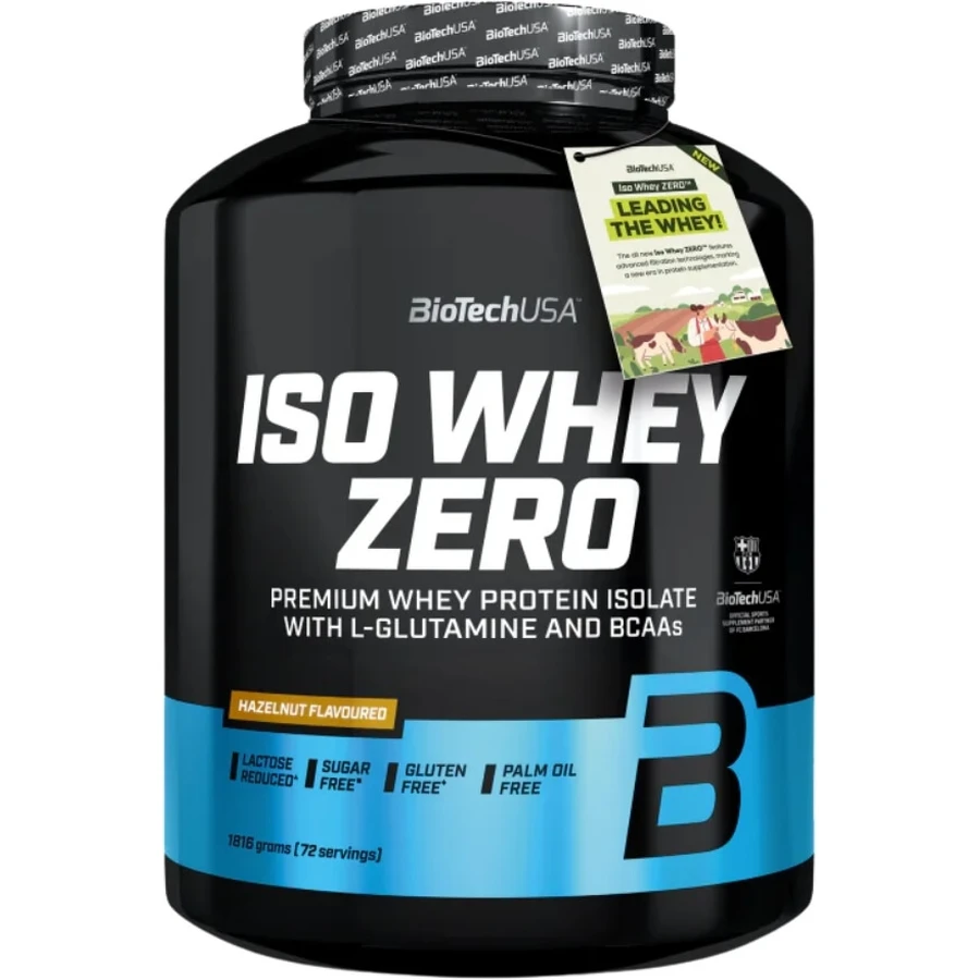 BioTech USA Iso Whey Zero białko o smaku orzechowym 1816 g: ceny i cechy