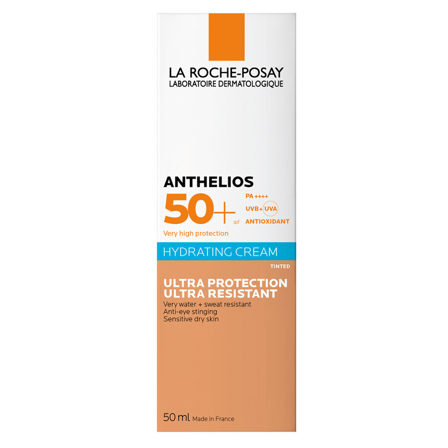 Cremă BB potrivită pentru zona ochilor SPF 50+ Anthelios Ultra Sensitive, 50 ml, La Roche-Posay