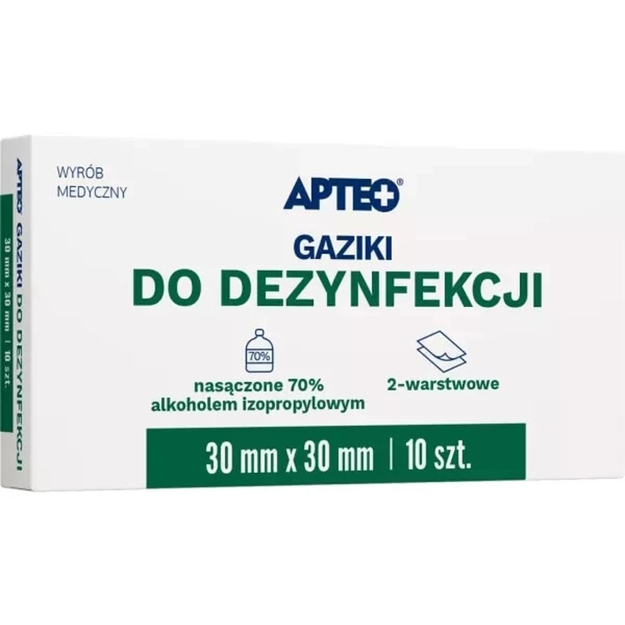 Apteo Desinfektionstupfer 30 x 30 mm 100 Stück
