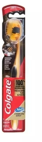 Colgate Zahnbürste 360 Black Gold 1 Stück