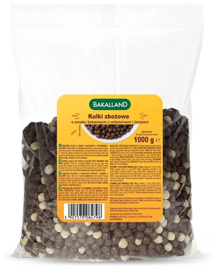 Bakalland Duo Kugeln Schokoladen- und Vanillegeschmack 1 kg
