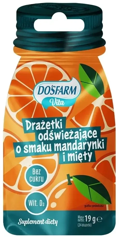 Dosfarm Vita Erfrischende Dragees aromatisiert mit Mandarine und