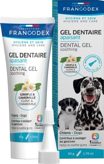 FRANCODEX Beruhigendes Zahngel für Welpen 50 g