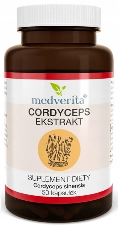 Medverita, Cordyceps 500mg, 50 Kapseln