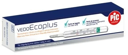 PIC VedoEco Plus quecksilberfreies medizinisches Glasthermometer