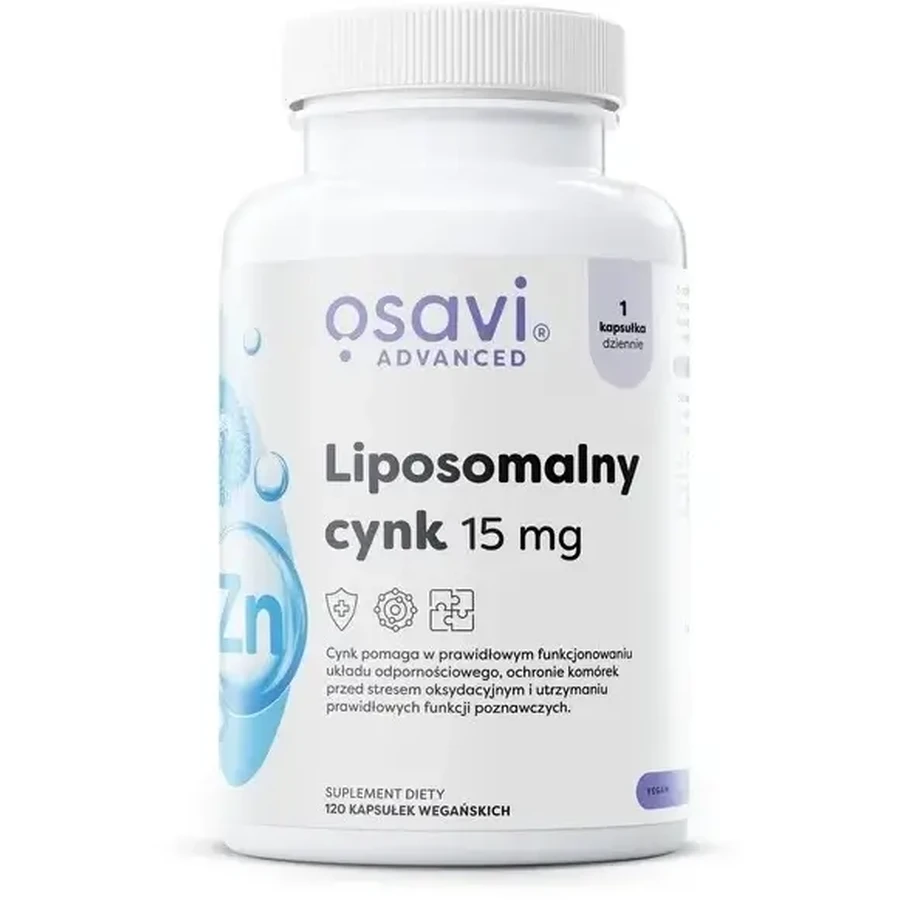 Osavi Liposomal Zinc 15 mg, 120 gélules