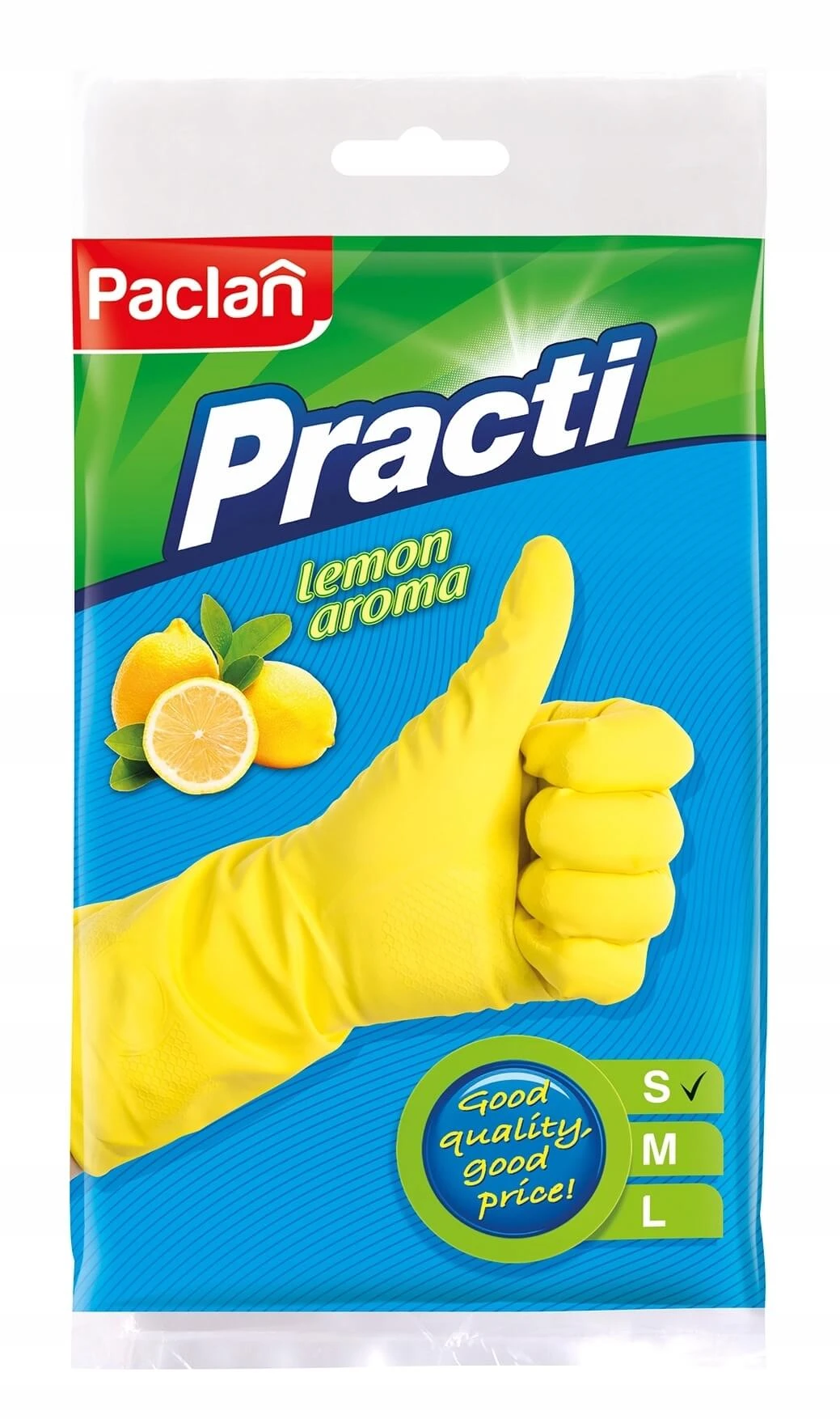 Paclan Practi Gummihandschuhe Zitrone S gelb 2 Stück