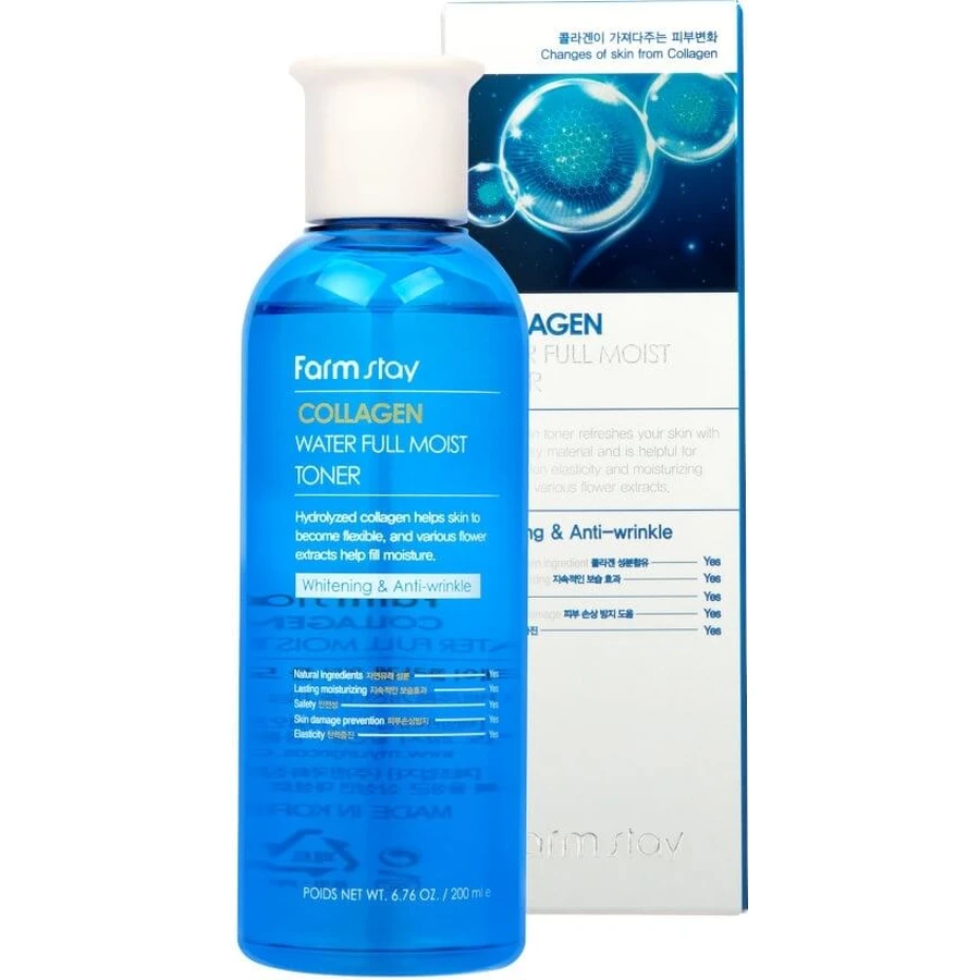 Farmstay Collagen Tonic facial hidratant cu colagen ...