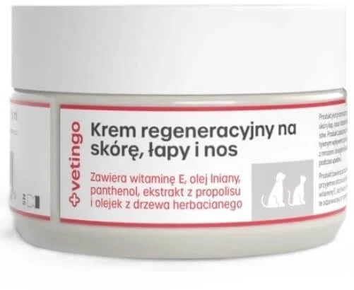 Vetingo Regenerationscreme für Haut, Pfoten und Nase 75 ml