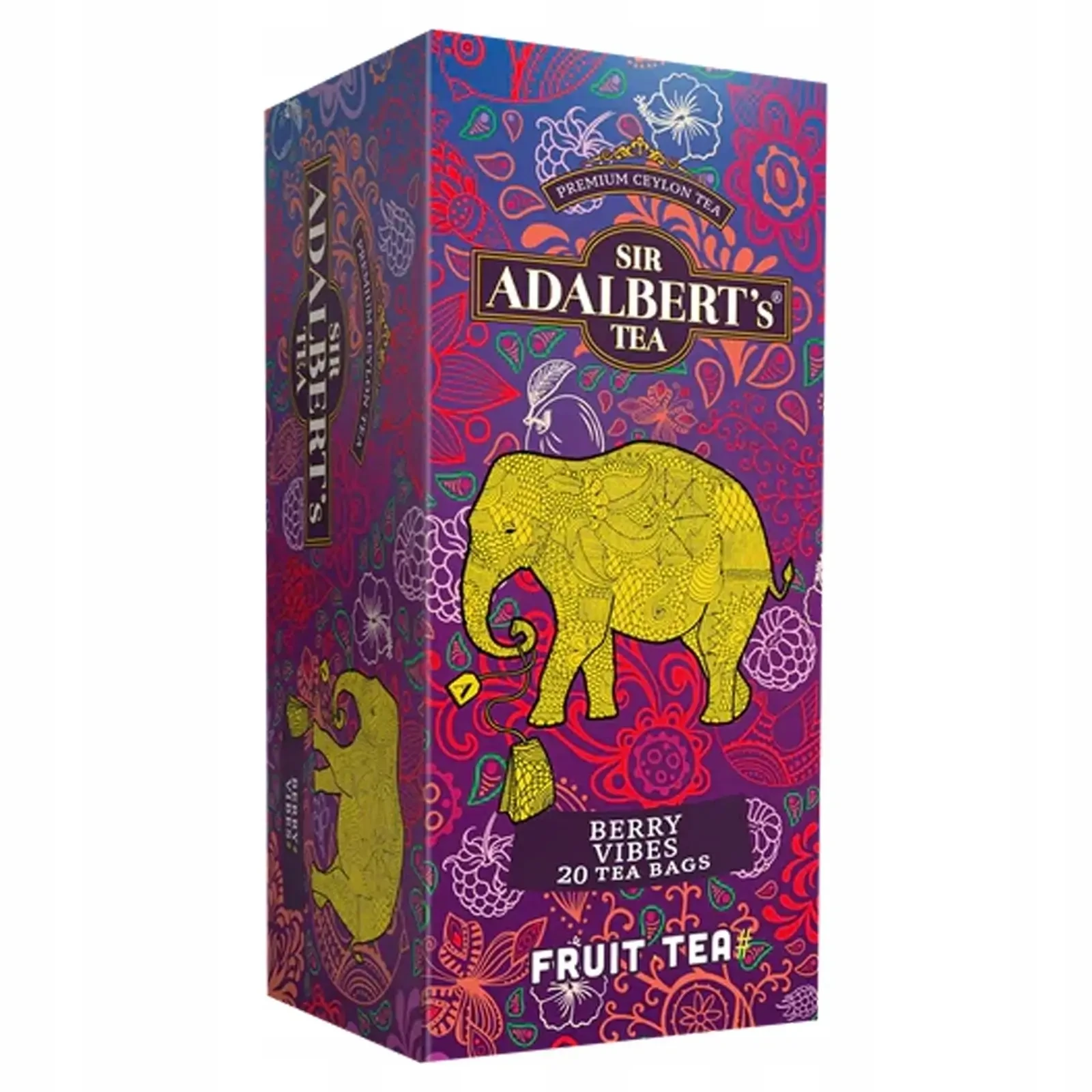 ADALBERT'S Berry Vibes Früchtetee mit Himbeergeschmack und