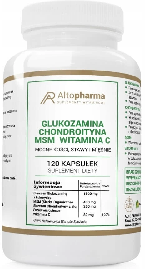 Alto Pharma, Glucosamin, Chondroitin, MSM, Vitamin C