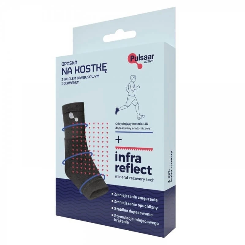Pulsaar Active Knöchelbandage mit Bambuskohle und