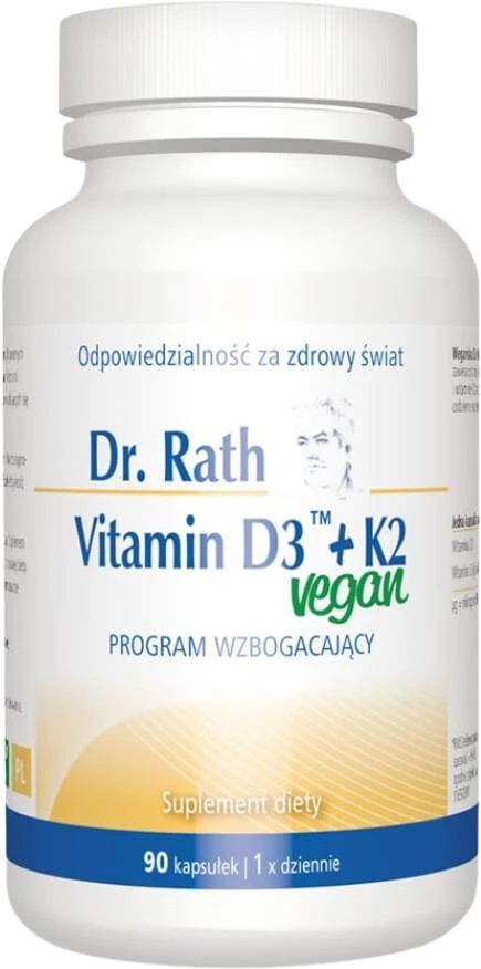 DR RATH Vitamin D3 + K2 Vegan 90 Kapseln